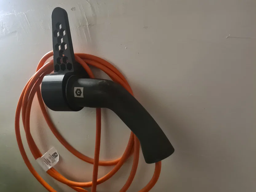 Giá treo cáp sạc xe điện Type 2 gọn nhẹ (Slim Holder) - Image 2