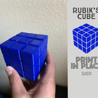 Rubik’s Cube print-in-place hoạt động được đầu tiên trên thế giới
