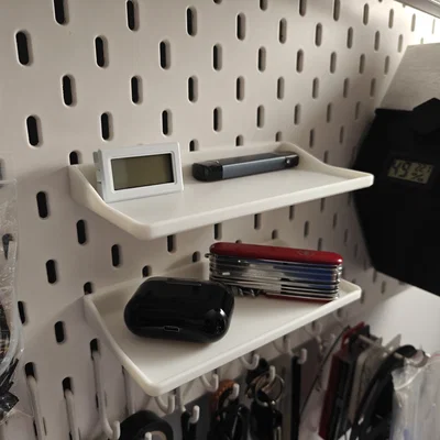 Kệ treo tường nhỏ gọn cho bảng IKEA SKADIS (tự in 3D)