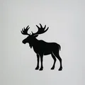 Mô hình trang trí tường 3D hình con nai sừng tấm (Moose Wall Art) - Thumbnail 1