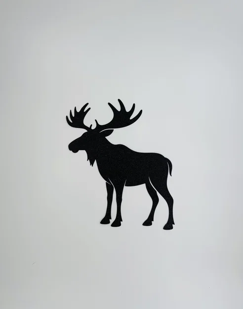 Mô hình trang trí tường 3D hình con nai sừng tấm (Moose Wall Art) - Image 2
