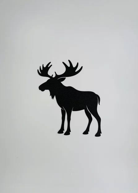 Mô hình trang trí tường 3D hình con nai sừng tấm (Moose Wall Art) - Image 3