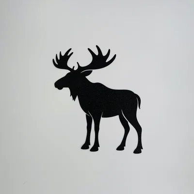 Mô hình trang trí tường 3D hình con nai sừng tấm (Moose Wall Art)