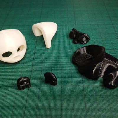 Mô hình gấu trúc ngủ xinh xắn: Hướng dẫn in 3D lắp ráp hai màu