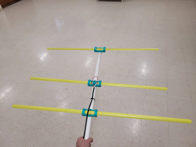 2m Tape Measure Yagi – Bộ gá in 3D cho anten beam 2m - Image 1