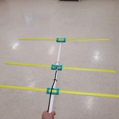 2m Tape Measure Yagi – Bộ gá in 3D cho anten beam 2m