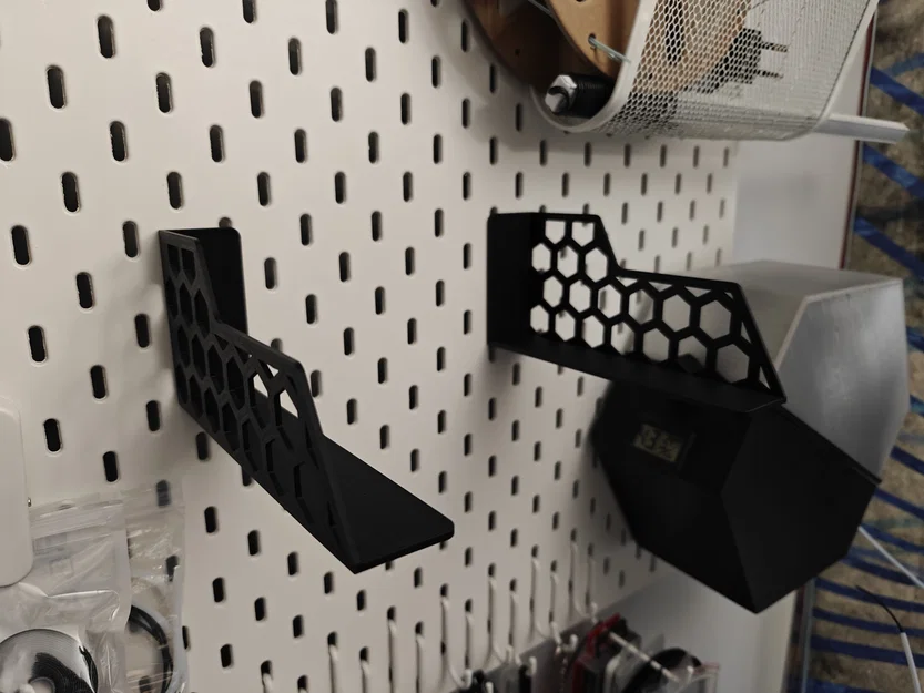 Kệ Ikea Skadis cho hộp filament (xếp chồng, hoạ tiết lục giác) - Image 2