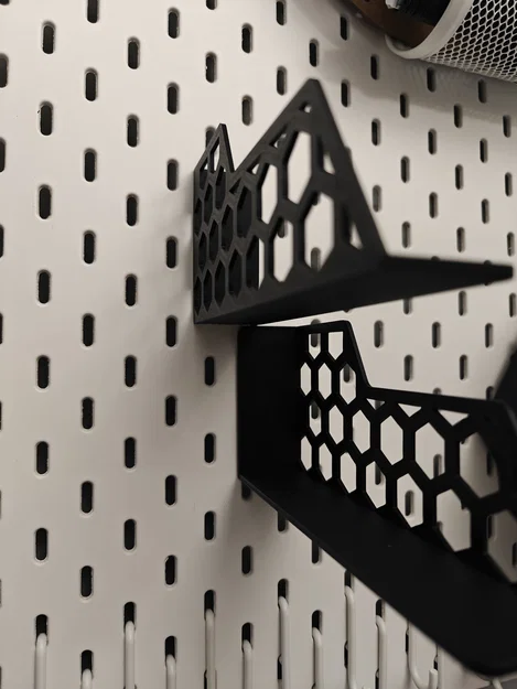 Kệ Ikea Skadis cho hộp filament (xếp chồng, hoạ tiết lục giác) - Image 4