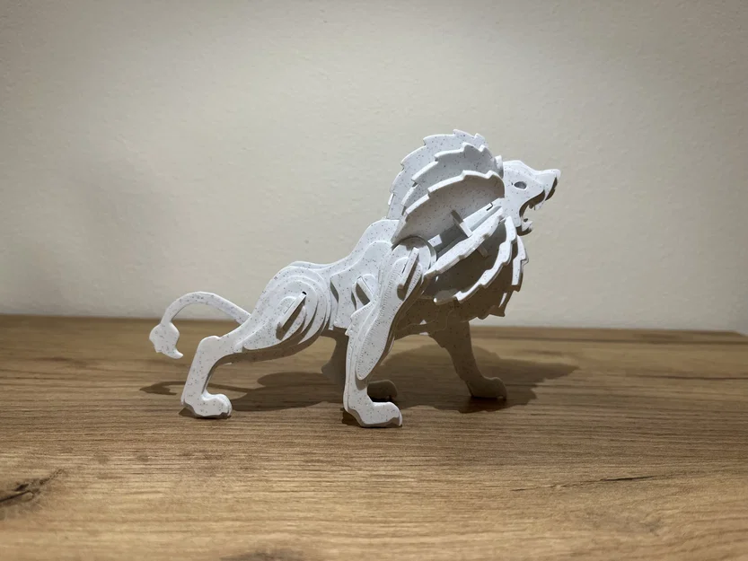 Mô hình lắp ráp 3D Sư Tử (Lion) - Thử thách lắp ghép 49 mảnh - Image 2