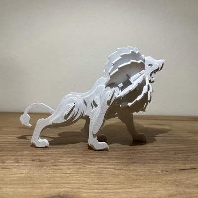 Mô hình lắp ráp 3D Sư Tử (Lion) - Thử thách lắp ghép 49 mảnh