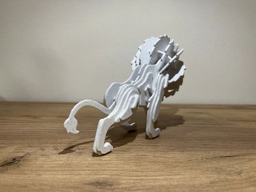 Mô hình lắp ráp 3D Sư Tử (Lion) - Thử thách lắp ghép 49 mảnh - Image 3