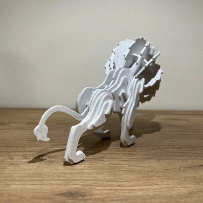Mô hình lắp ráp 3D Sư Tử (Lion) - Thử thách lắp ghép 49 mảnh