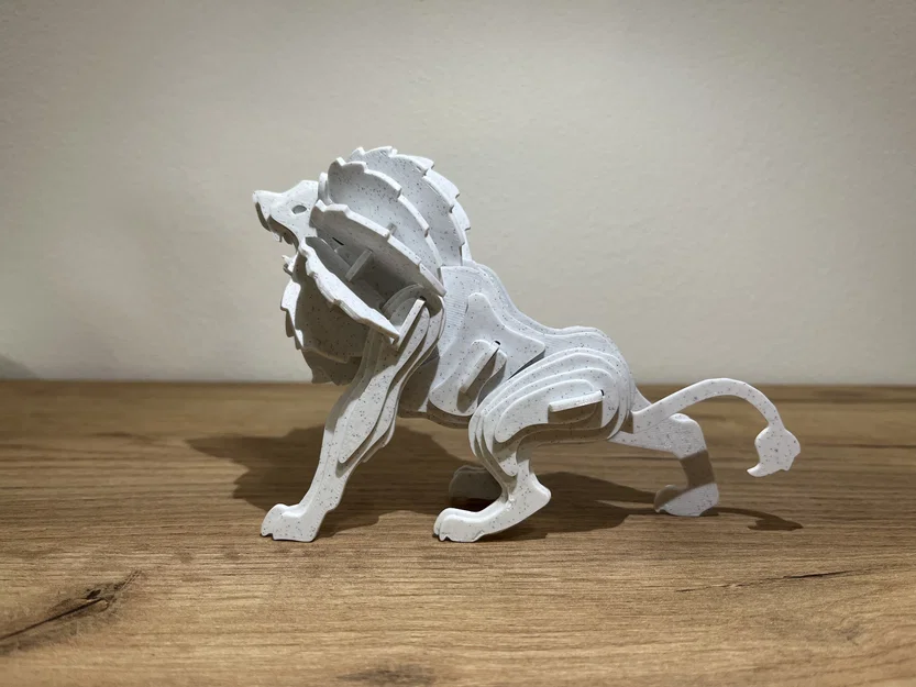 Mô hình lắp ráp 3D Sư Tử (Lion) - Thử thách lắp ghép 49 mảnh - Image 6
