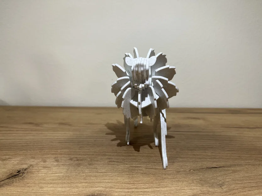 Mô hình lắp ráp 3D Sư Tử (Lion) - Thử thách lắp ghép 49 mảnh - Image 8