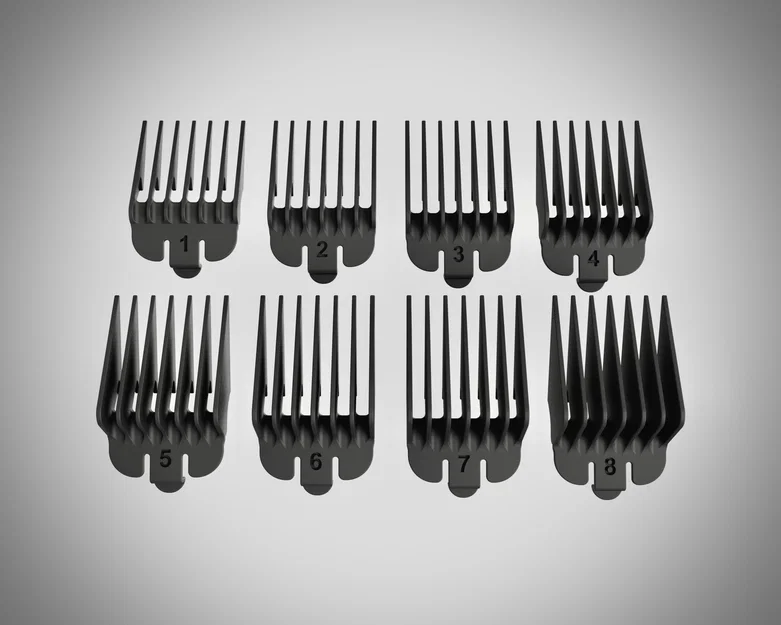 Bộ cữ lược tông đơ (Hair Trimmer Attachments) 1-8 - Image 1