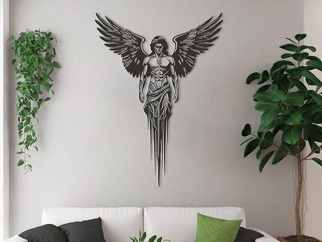 Mô hình trang trí tường Fallen Angel đầy nghệ thuật cho không gian sống - Image 1