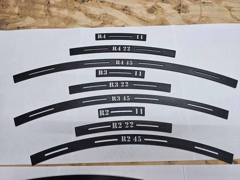 Gabarit ray cong Peco H0 (HO) – R2/R3/R4 - Image 1