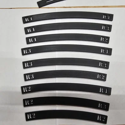 Gabarit ray cong Peco H0 (HO) – R2/R3/R4