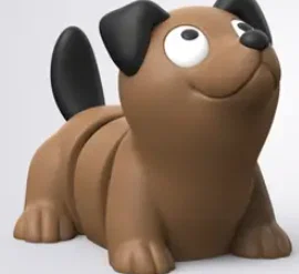 Mô hình chú chó cử động linh hoạt (Flexible Dog - Articulating) - Image 1
