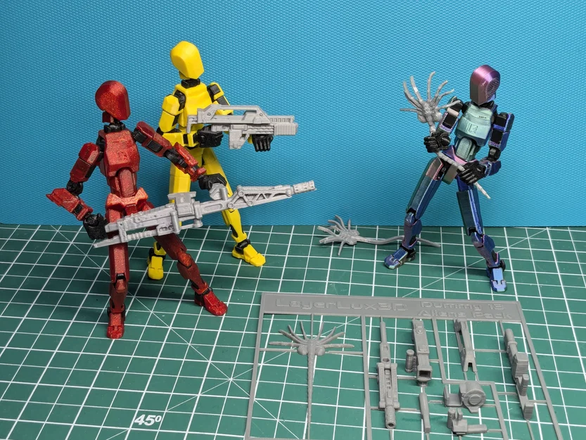 Bộ phụ kiện vũ khí Aliens cho Dummy 13 - Mô hình 3D ấn tượng - Image 1