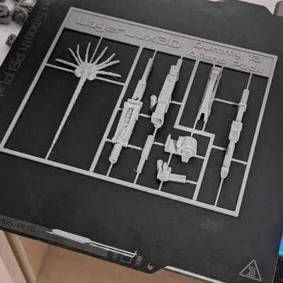 Bộ phụ kiện vũ khí Aliens cho Dummy 13 - Mô hình 3D ấn tượng