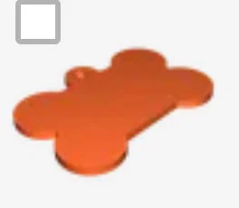 Mẫu thẻ tên hình xương cho thú cưng hoặc móc khóa cực xinh - Image 1