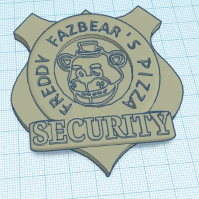 Badge FNAF có lỗ để gắn pin