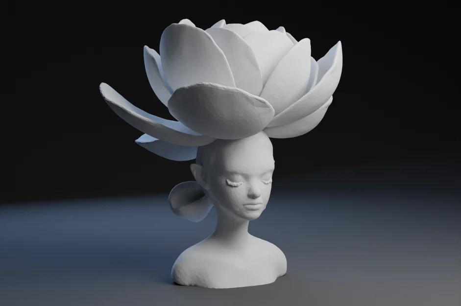Mô hình 3D Fairy Flower - Tượng nàng tiên hoa xinh đẹp - Image 1