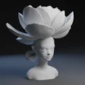 Mô hình 3D Fairy Flower - Tượng nàng tiên hoa xinh đẹp - Thumbnail 1