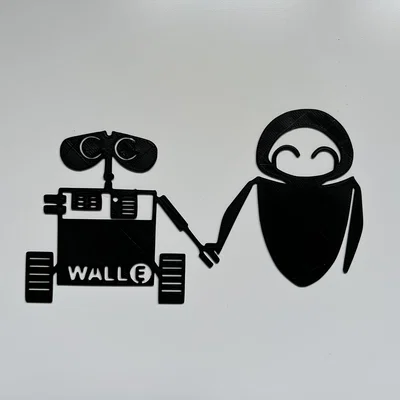Wall E & Eve Wall Art #1
