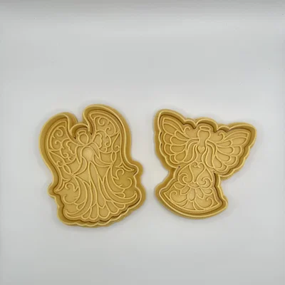 Bộ khuôn cắt và in hình bánh quy Thiên thần Giáng sinh 3D