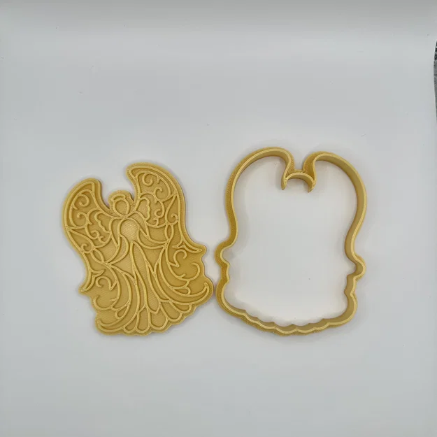 Bộ khuôn cắt và in hình bánh quy Thiên thần Giáng sinh 3D - Image 2