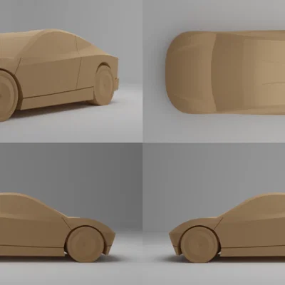 Mô hình 3D Tesla Cybercab (Robotaxi 2024) - Thiết kế tinh xảo