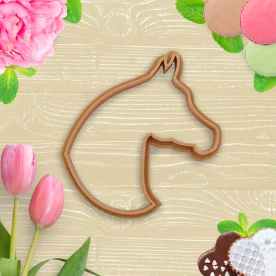 Khuôn cắt bánh quy hình đầu ngựa Ả Rập (Arabian Horse Cookie Cutter)