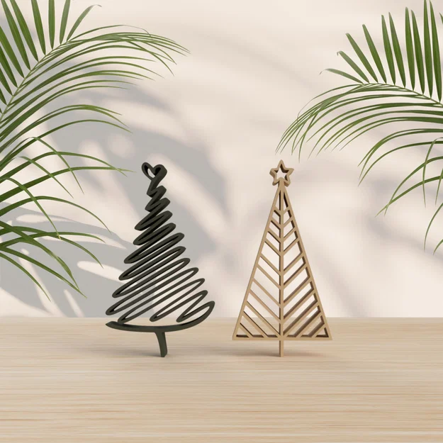 Mẫu cây thông Noel 3D trang trí để bàn cực xinh xắn - Image 1