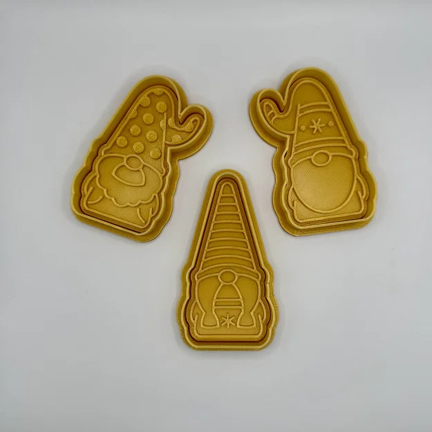 Bộ khuôn cắt và đóng dấu bánh quy hình chú lùn Giáng sinh - Image 5