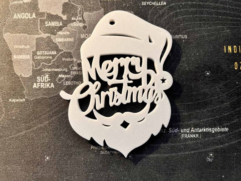 Ornament Ông Già Noel “Merry Christmas” Treo Cây Thông - Image 1