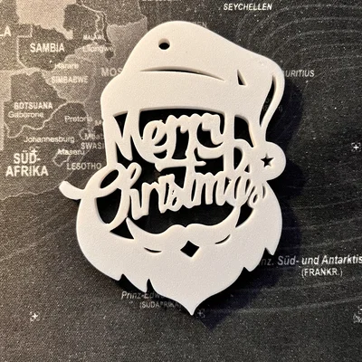 Ornament Ông Già Noel “Merry Christmas” Treo Cây Thông