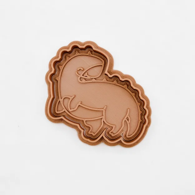 Bộ khuôn cắt bánh quy hình khủng long 3D đáng yêu cho gia đình - Image 2