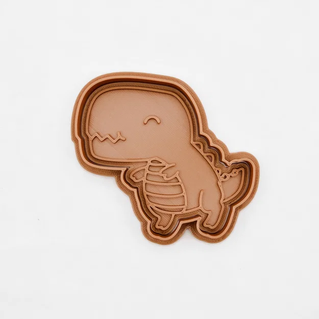 Bộ khuôn cắt bánh quy hình khủng long 3D đáng yêu cho gia đình - Image 6