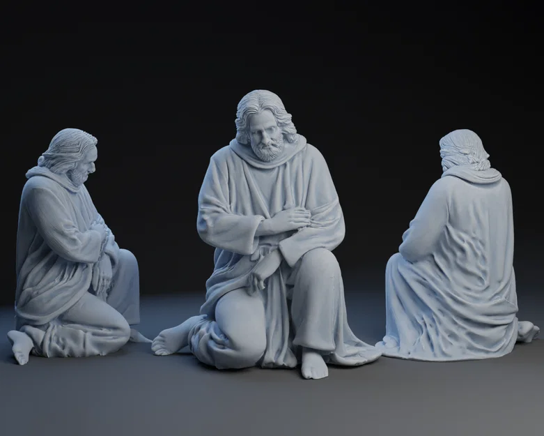 Mô hình 3D Thánh Giuse (Nativity Joseph) cho hang đá Giáng sinh - Image 1