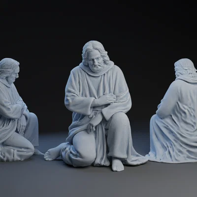 Mô hình 3D Thánh Giuse (Nativity Joseph) cho hang đá Giáng sinh
