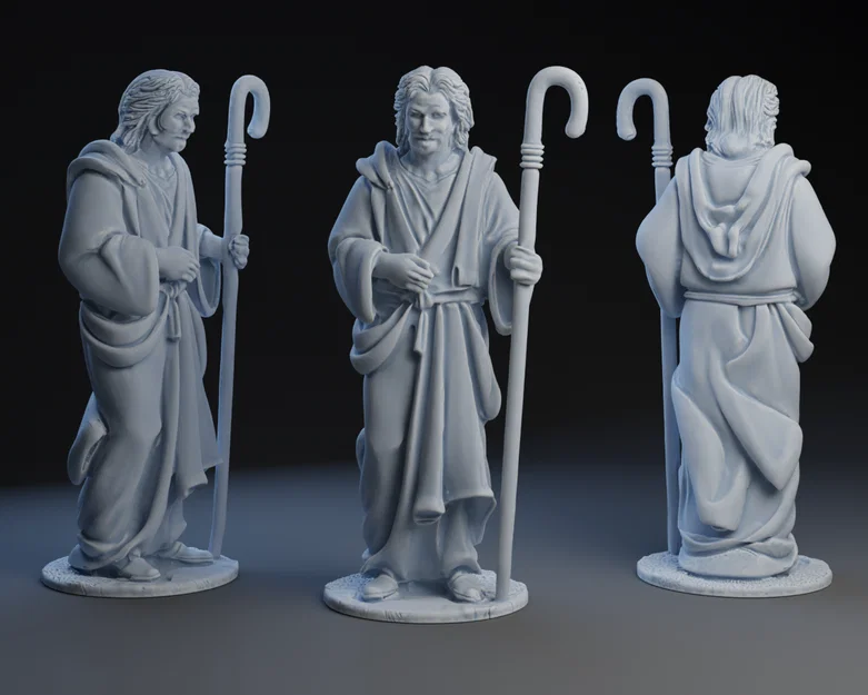 Mô hình 3D Người Chăn Cừu (Nativity Shepherd) trang trí Giáng sinh - Image 1