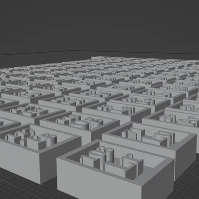 Đủ 118 nguyên tố Bảng tuần hoàn, no supports, puzzle 118 mảnh (STL)