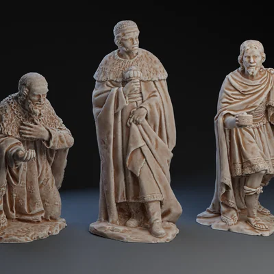 Bộ Nativity: Ba Đạo Sĩ/Three Wise Men (Magi)