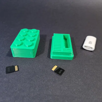 Hộp đựng thẻ Micro SD phong cách Lego - Giải pháp lưu trữ sáng tạo