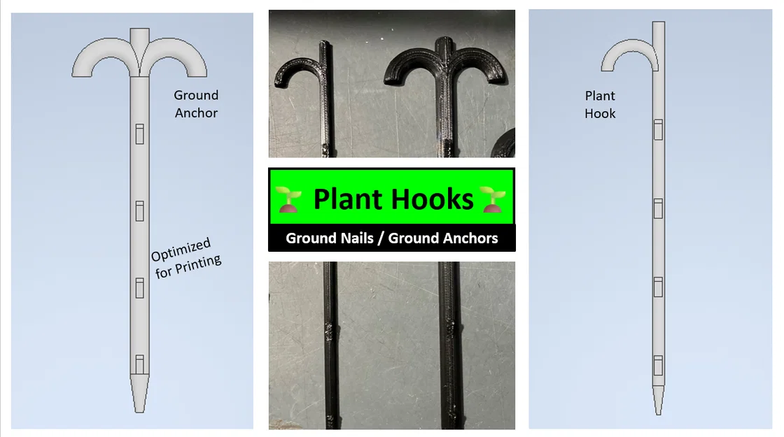 Móc uốn/neo cây đa năng: Plant Hooks, Trainer, Bender, Stakes, Holders, Supports - Image 1