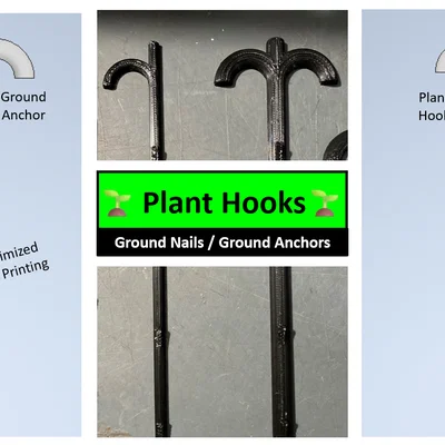 Móc uốn/neo cây đa năng: Plant Hooks, Trainer, Bender, Stakes, Holders, Supports