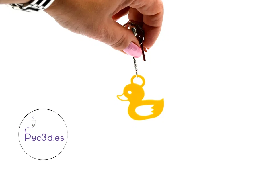 Móc Khóa Vịt (Duck Keychain) In 3D - Image 1