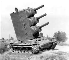 Mô hình xe tăng KV-2-2-2 (3 nòng pháo) cực dị cho người mê quân sự - Image 1